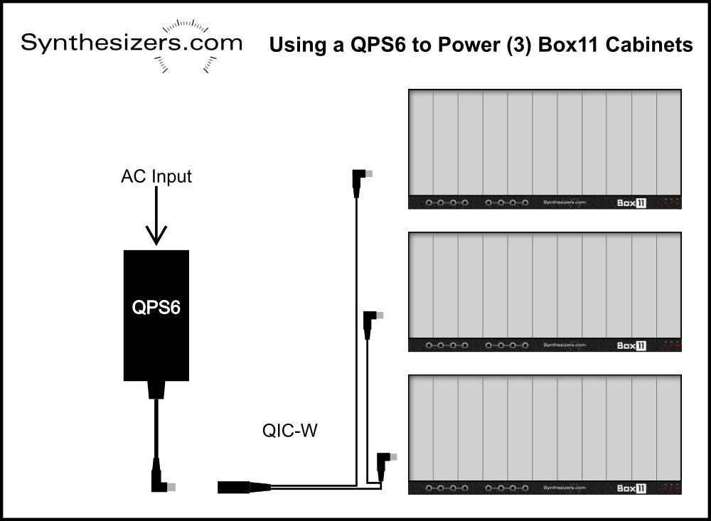 QIC Power Cables for QPS6 Power Supply