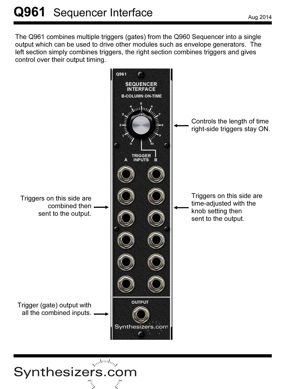 Q961 Sequencer Interface