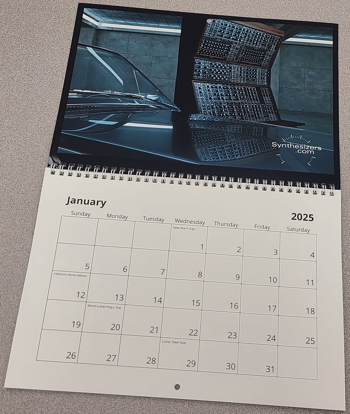 2025 Synthesizer Calendar