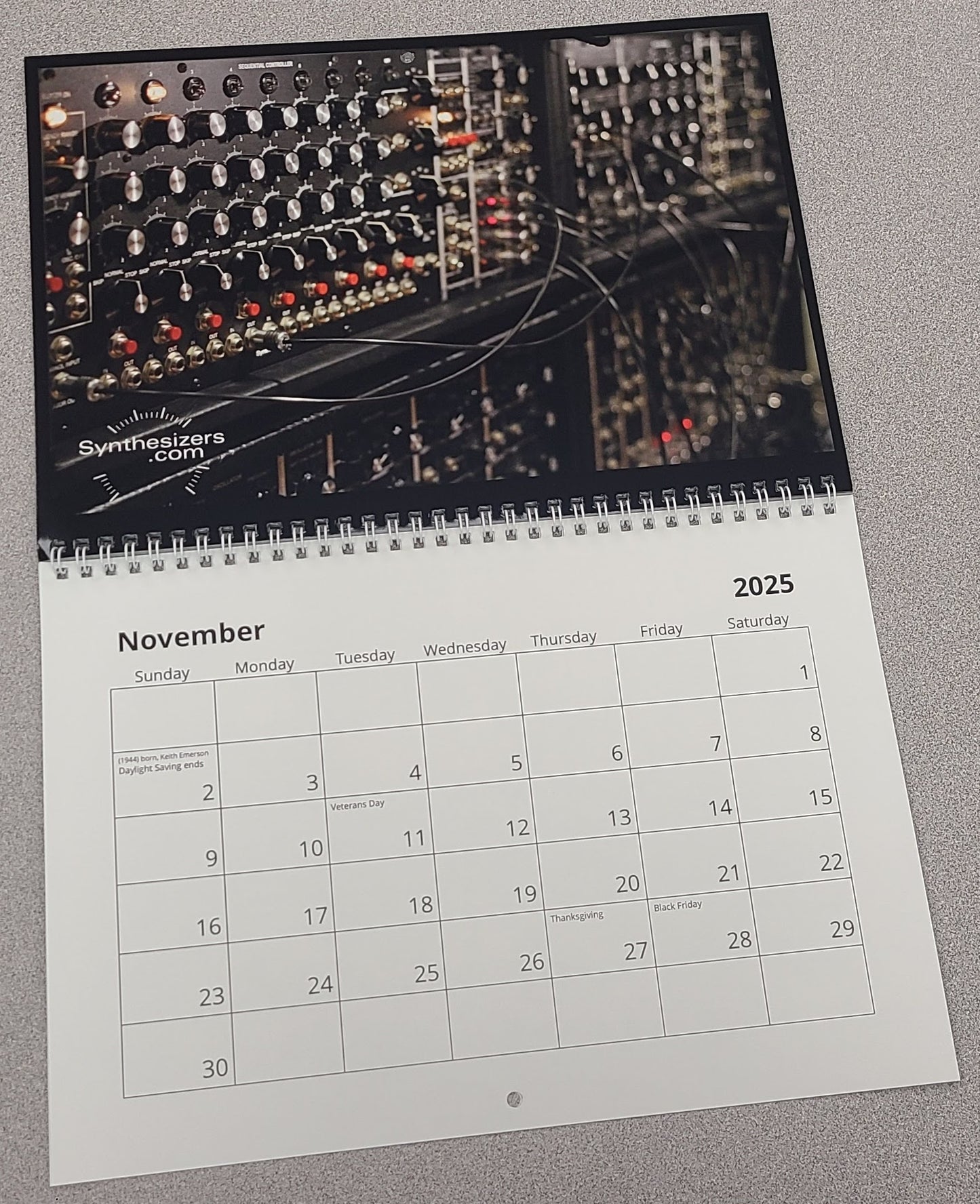 2025 Synthesizer Calendar