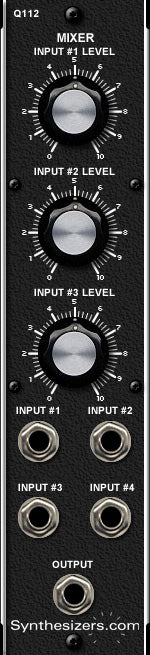 Q112 4-Channel Mixer – Synthesizers.com